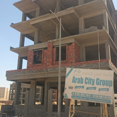 تم تقفيل مباني الدور الاول قطعه 900 شمال المدينة وجارى الانتهاء من باقي الاعمال